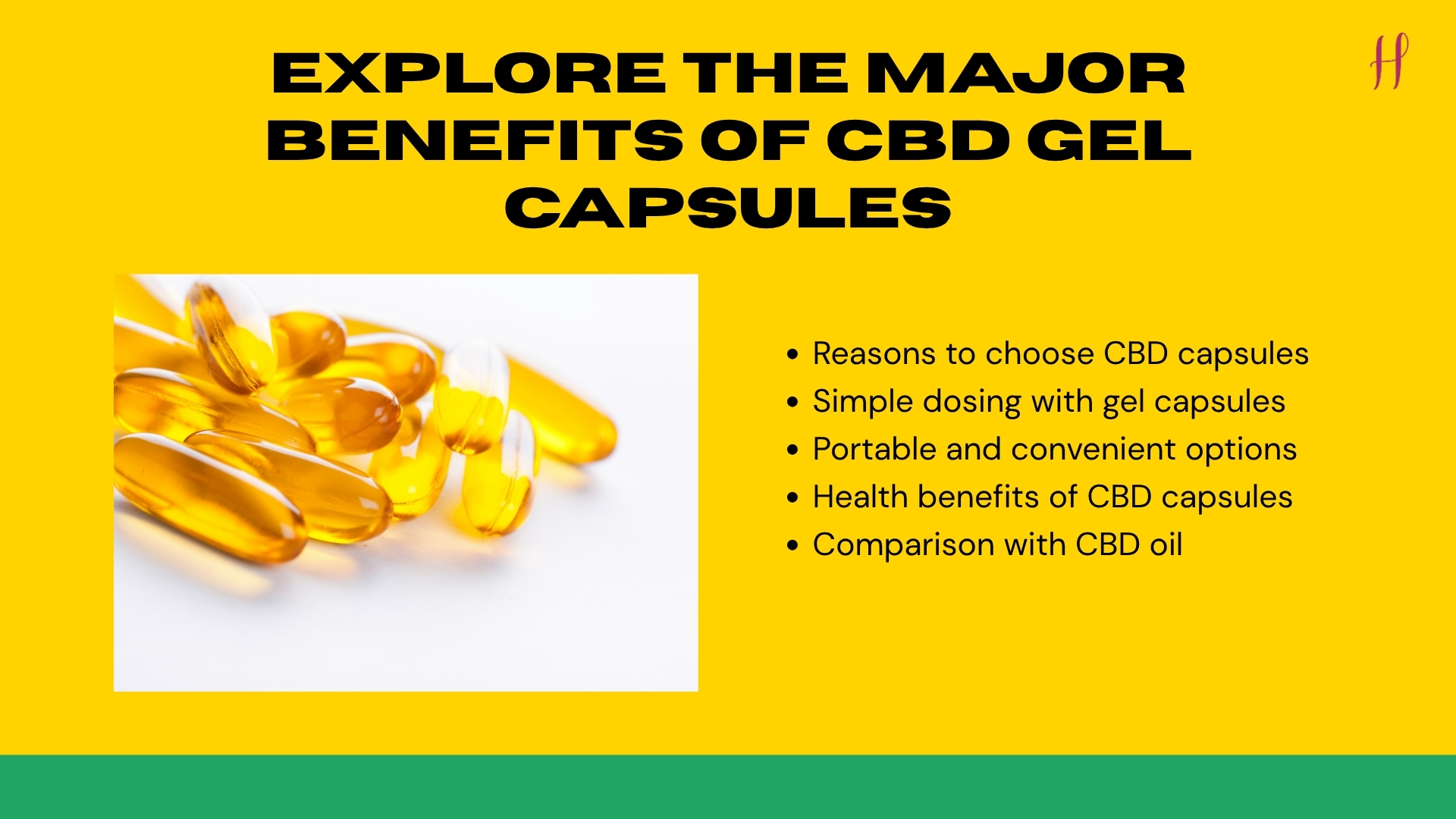 CBD gel capsules